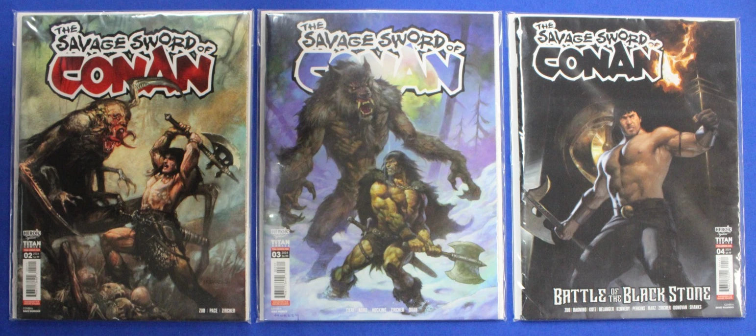 The Savage Sword of Conan #1-9 Lot VF/NM