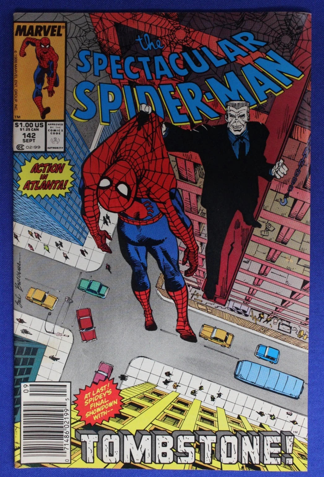 Spectacular Spider-Man #142 Mark Jewelers Variant VF-