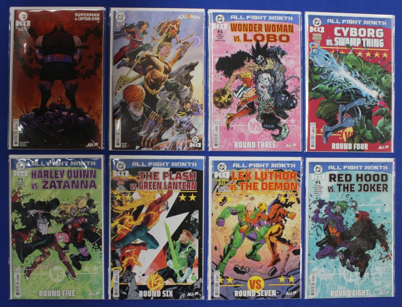 DC KO All Fight Month Rounds #1-8 Complete Set VF/NM