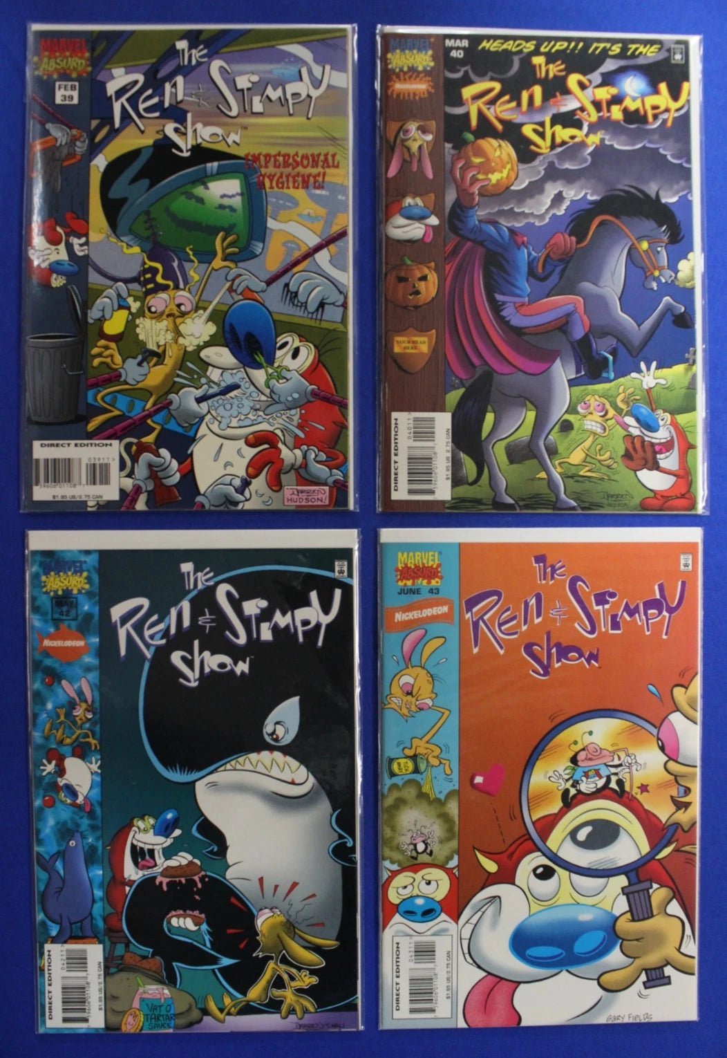 The Ren & Stimpy Show #39 40 42 43 Lot of 4 VF/NM