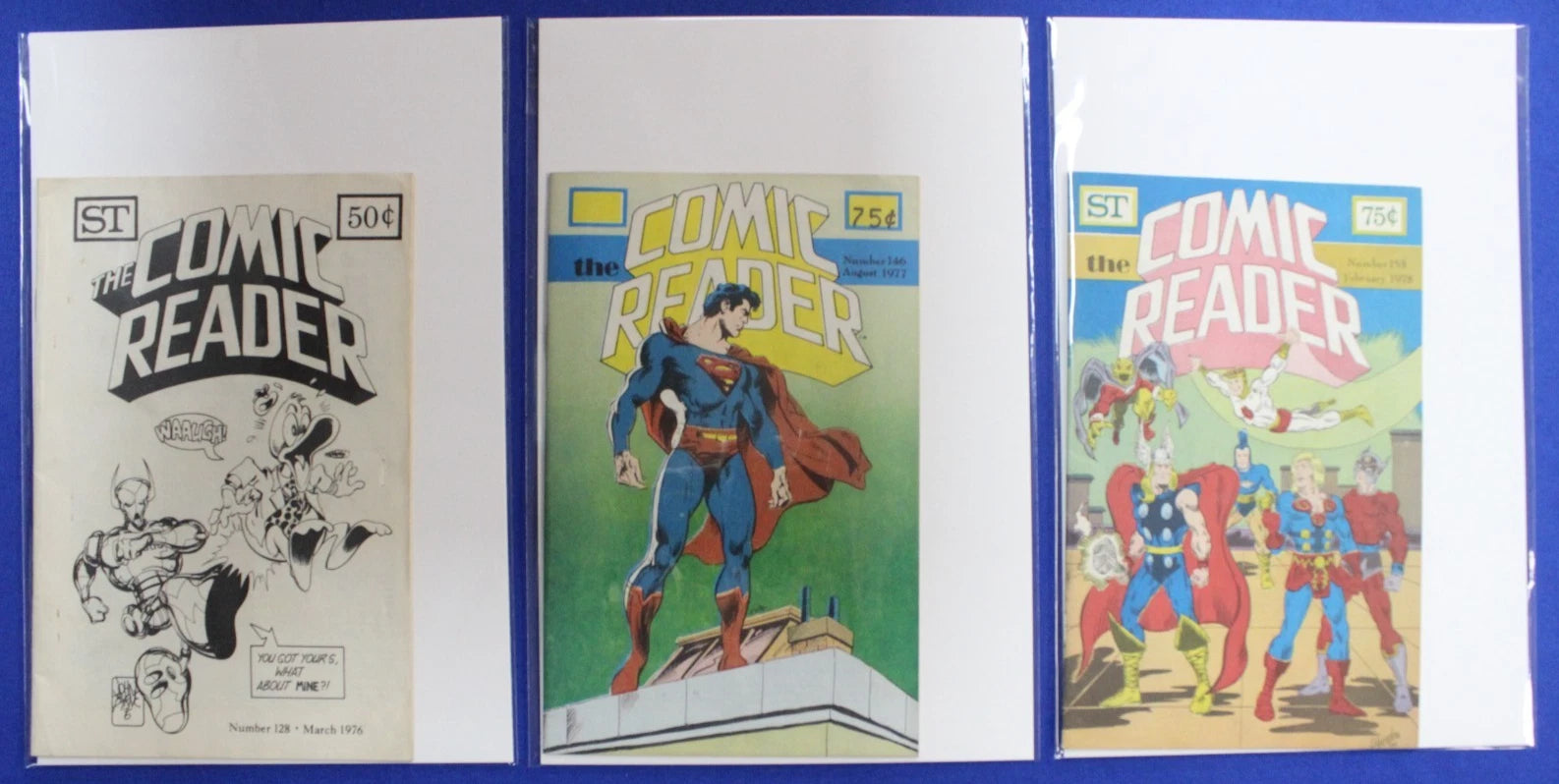 The Comic Reader #121 128 146 153-161 Lot of 12 FN
