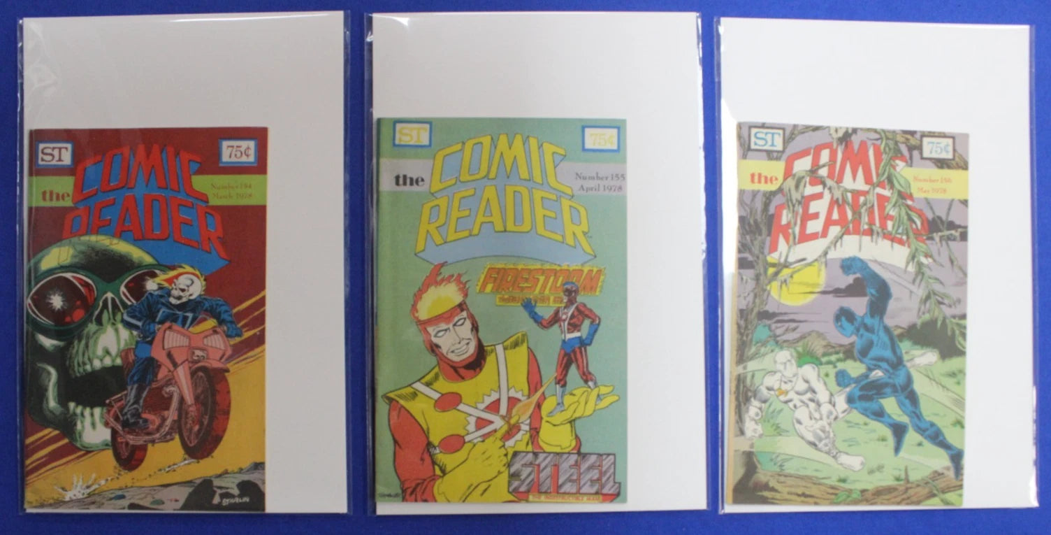 The Comic Reader #121 128 146 153-161 Lot of 12 FN