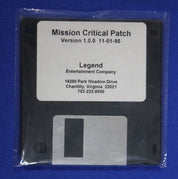 Legend Entertainment 1995 Mission Critical Complete 3 Disc + Floppy Patch