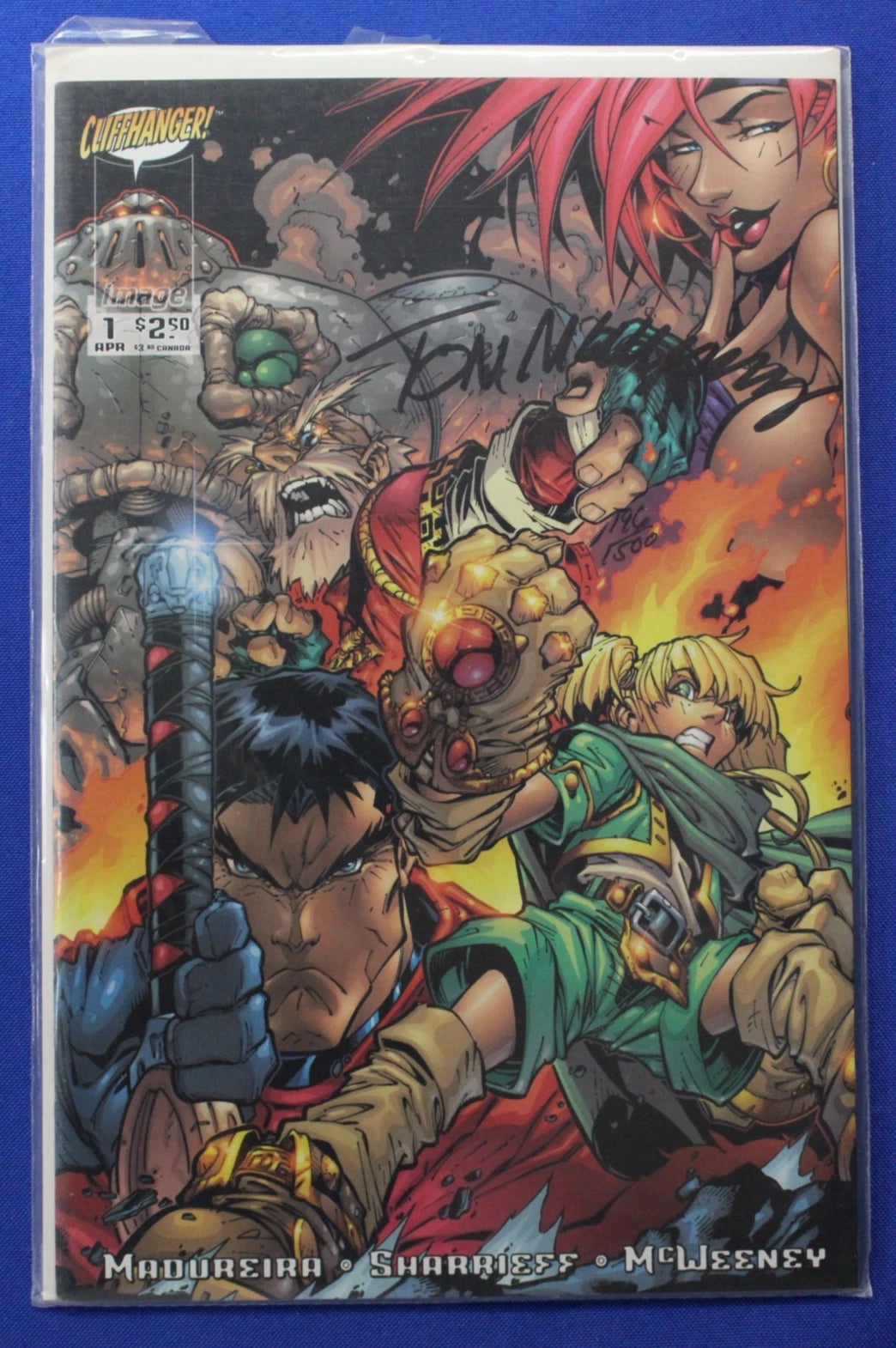 Battle Chasers #1 SIGNED by Tom McWeeney w/ COA VF/NM