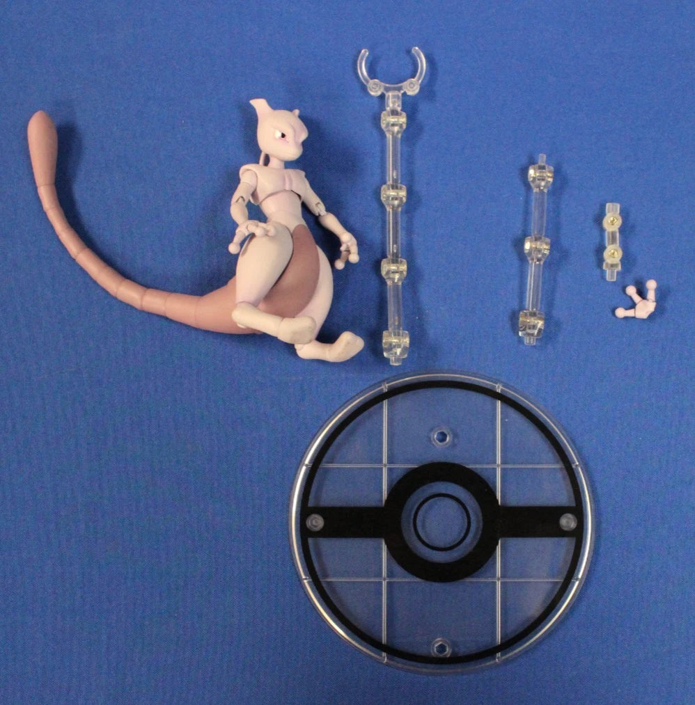 Bandai D-Arts Mewtwo Pokemon Action Figure Loose and Incomplete