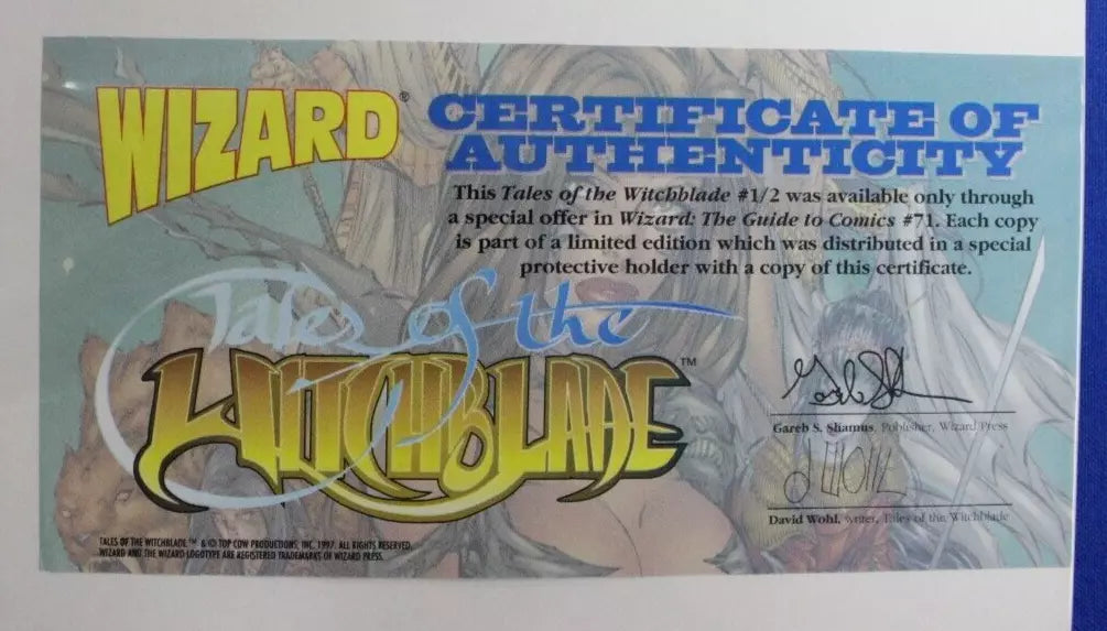 Tales of the Witchblade Wizard #1/2 + Gold & Chrome & COAs VF/NM