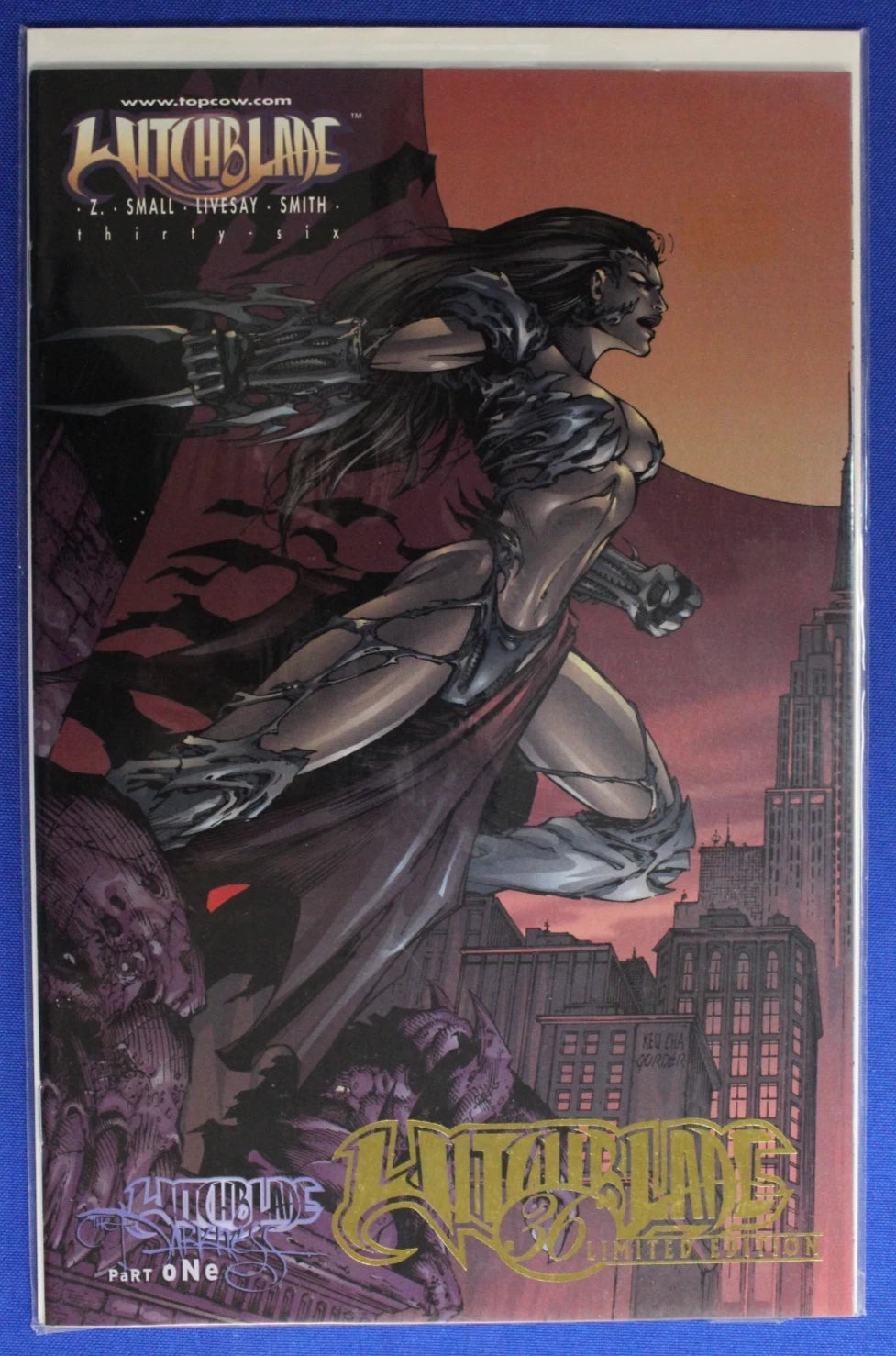 Witchblade #36 Gold Foil Limited Edition & Darkness #28 Connecting Variant VF/NM