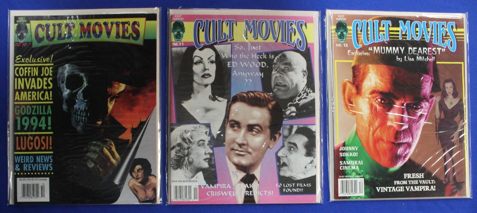 Cult Movies Magazine Lot of 18 VF-VF/NM