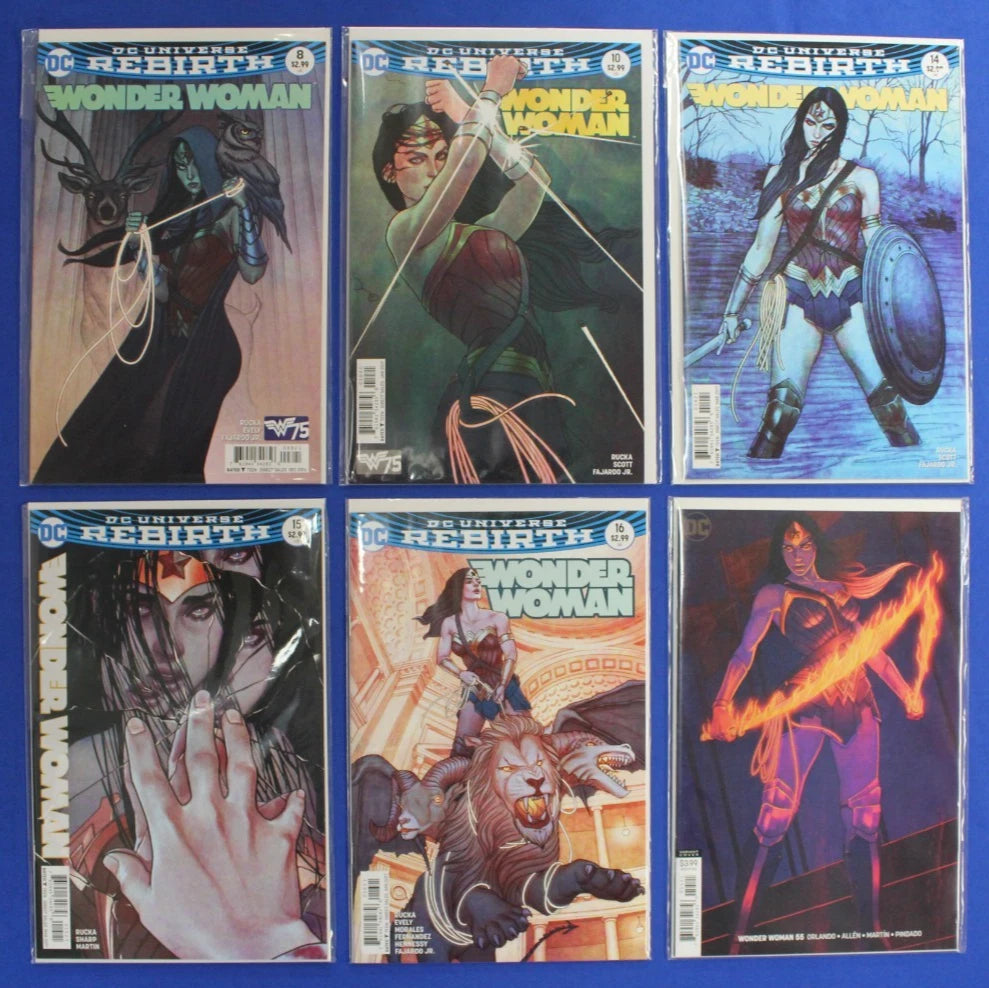 Wonder Woman Lot of 6 Jenny Frison Variants VF/NM