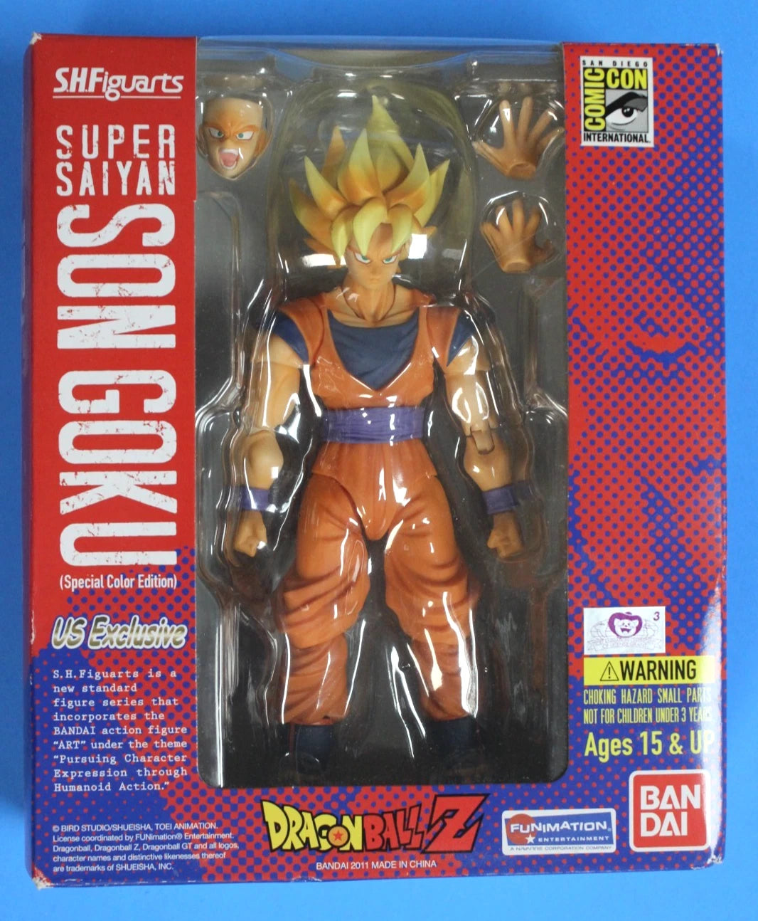 Super Saiyan Son Goku Special Color Edition Figure - S.H.Figuarts SDCC 2011 Exclusive