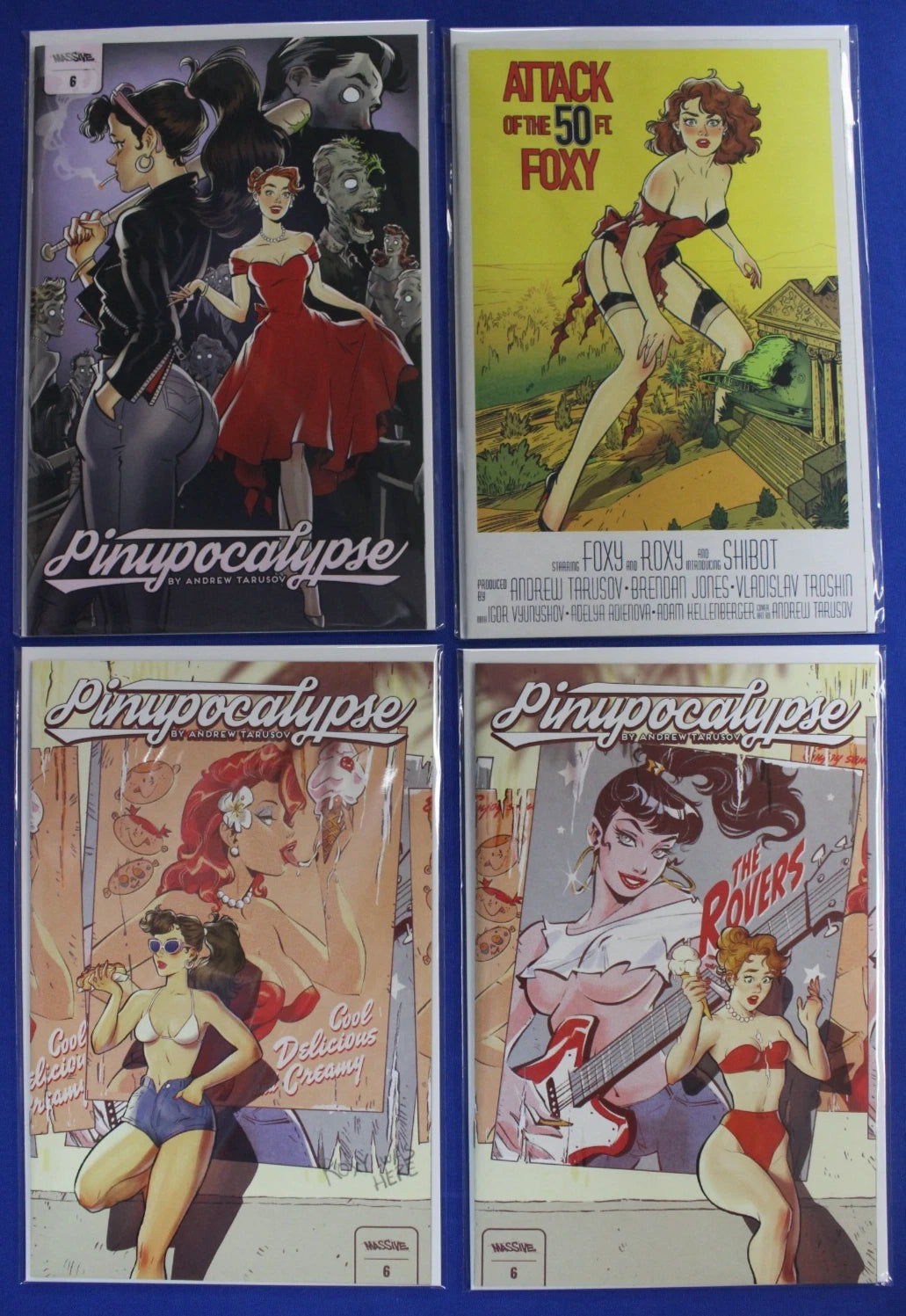 Pinupocalypse #6 Cover A B C D 1:10 Connecting Variant Set NM