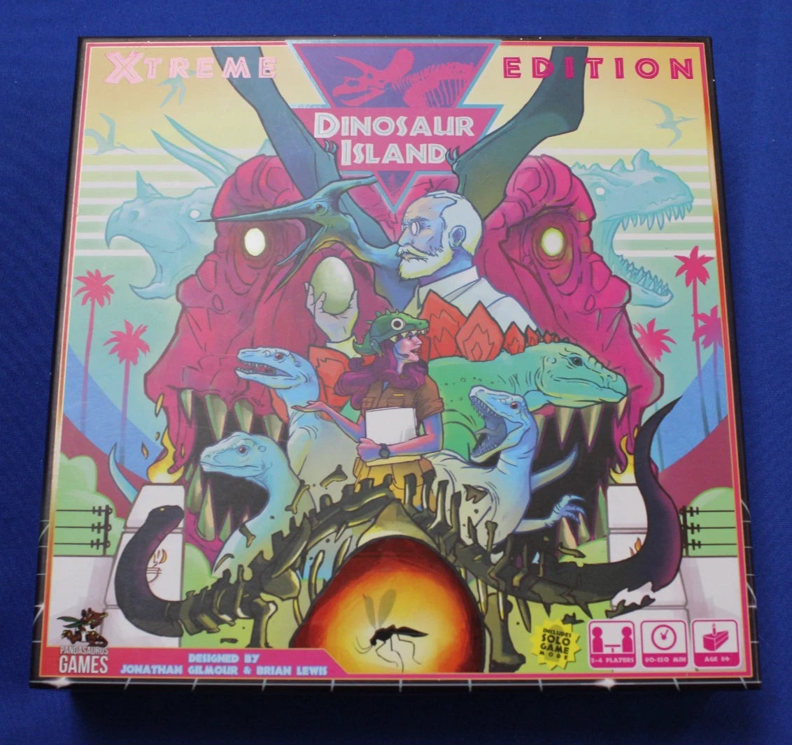 Dinosaur Island Xtreme Edition + Totally Liquid Expansion KS Lot w/ Storage Box