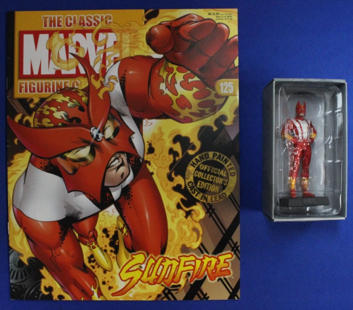 Eaglemoss Classic Marvel Collection Sunfire Lead Figurine & Magazine #125