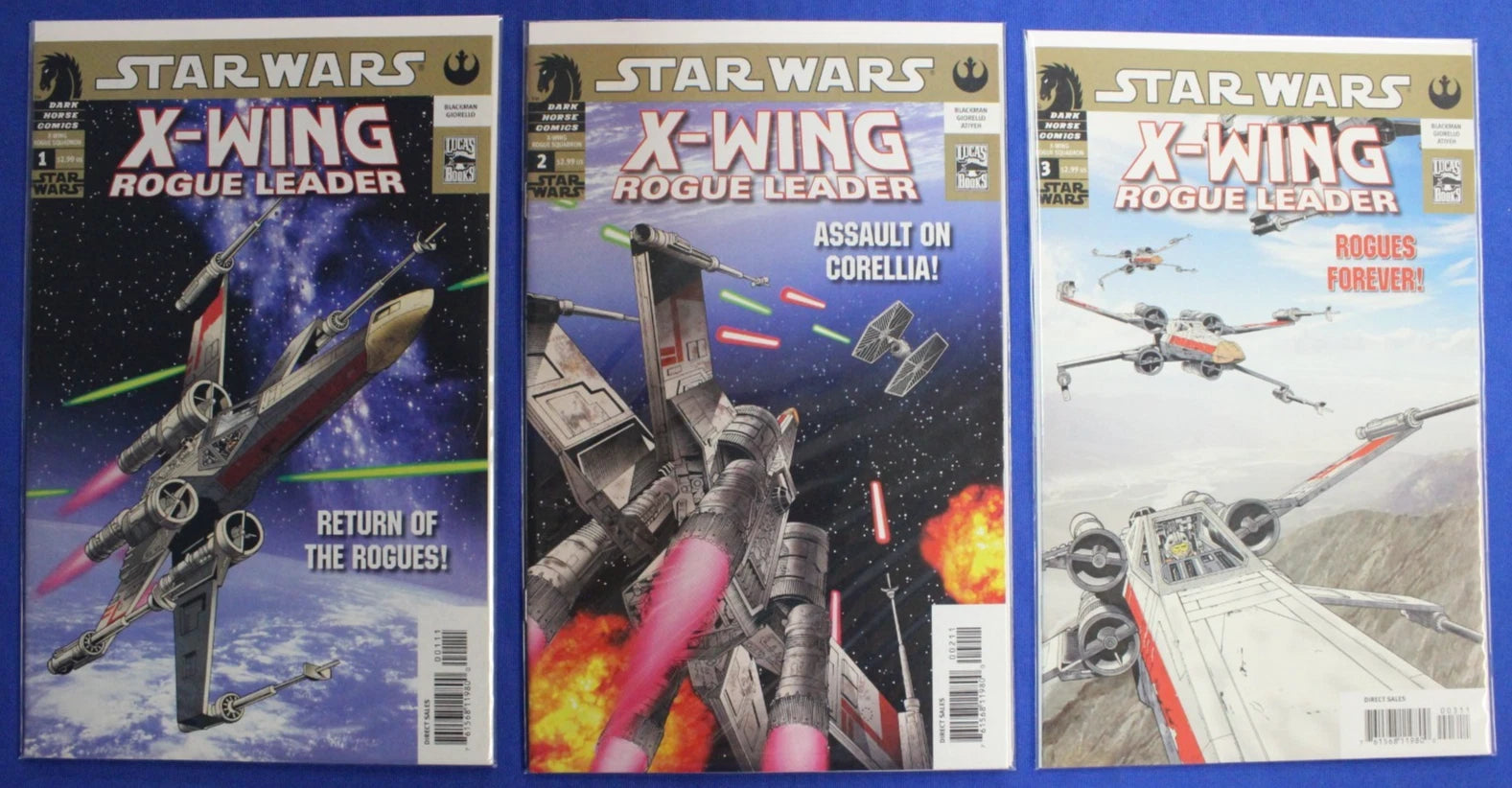 Star Wars X-Wing Rogue Leader #1-3 Complete Set VF/NM