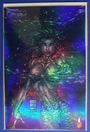 Fathom #9 B Cover, Plantinum Holofoil, Emerald Green Foil Variants NM