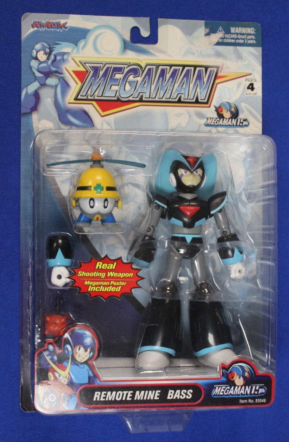 Jazwares 2004 Mega Man Vintage Action Figure Lot of 4 Unopened in Box