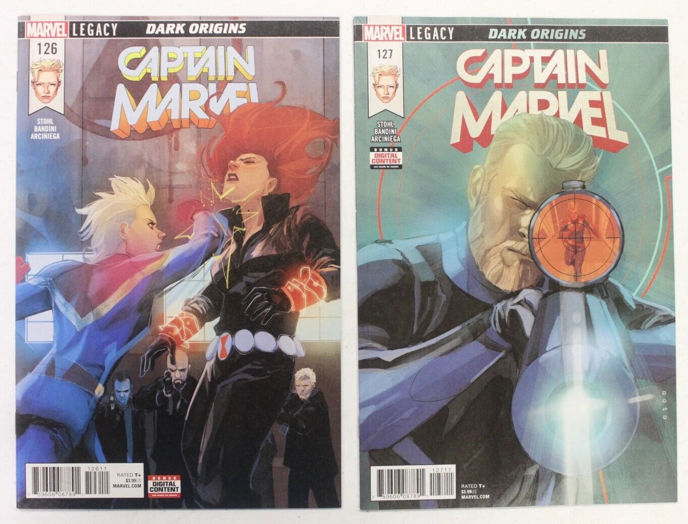 Captain Marvel #1-10 (2016) + 125-129 (2017) Full Run Set VF-VF/NM