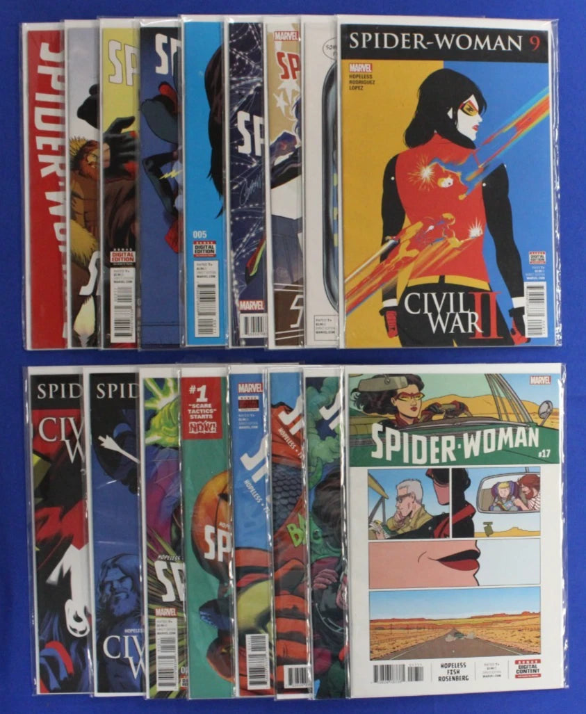 Spider-Woman #1-17 Complete Set VF-VF/NM