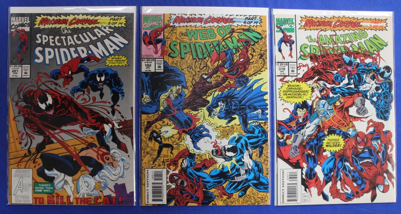 Maximum Carnage #1-14 Complete Set VF-VF/NM