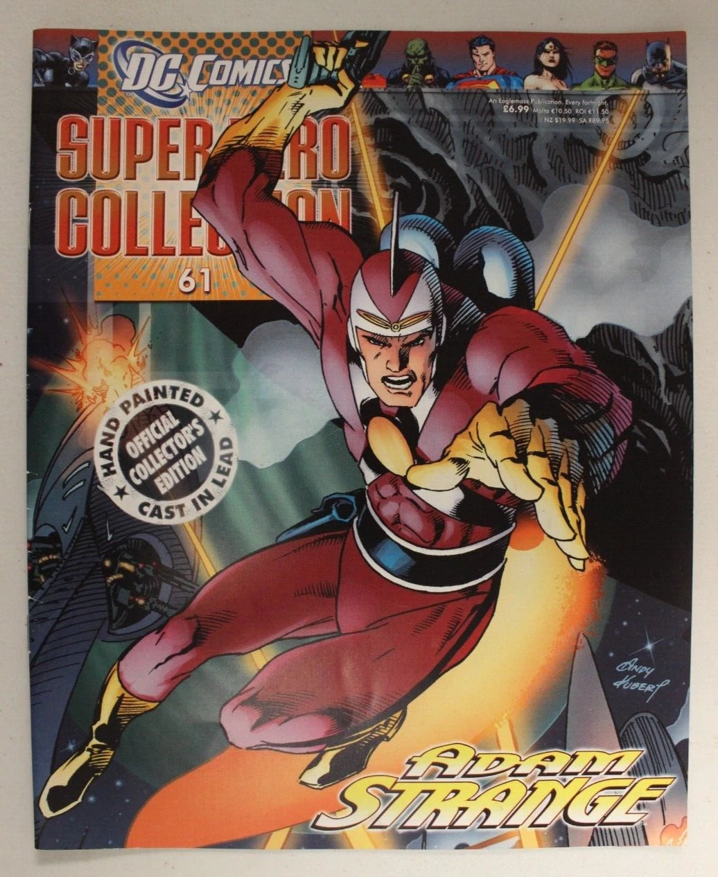 Eaglemoss DC Super Hero Collection Adam Strange Lead Figurine & Magazine #61 FN
