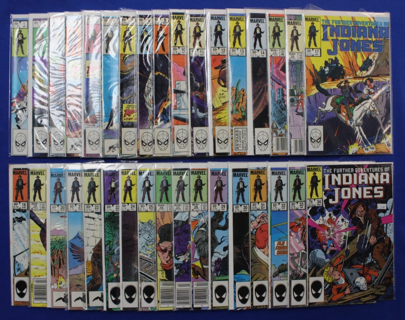 The Further Adventures of Indiana Jones #1-34 Complete Set FN-VF