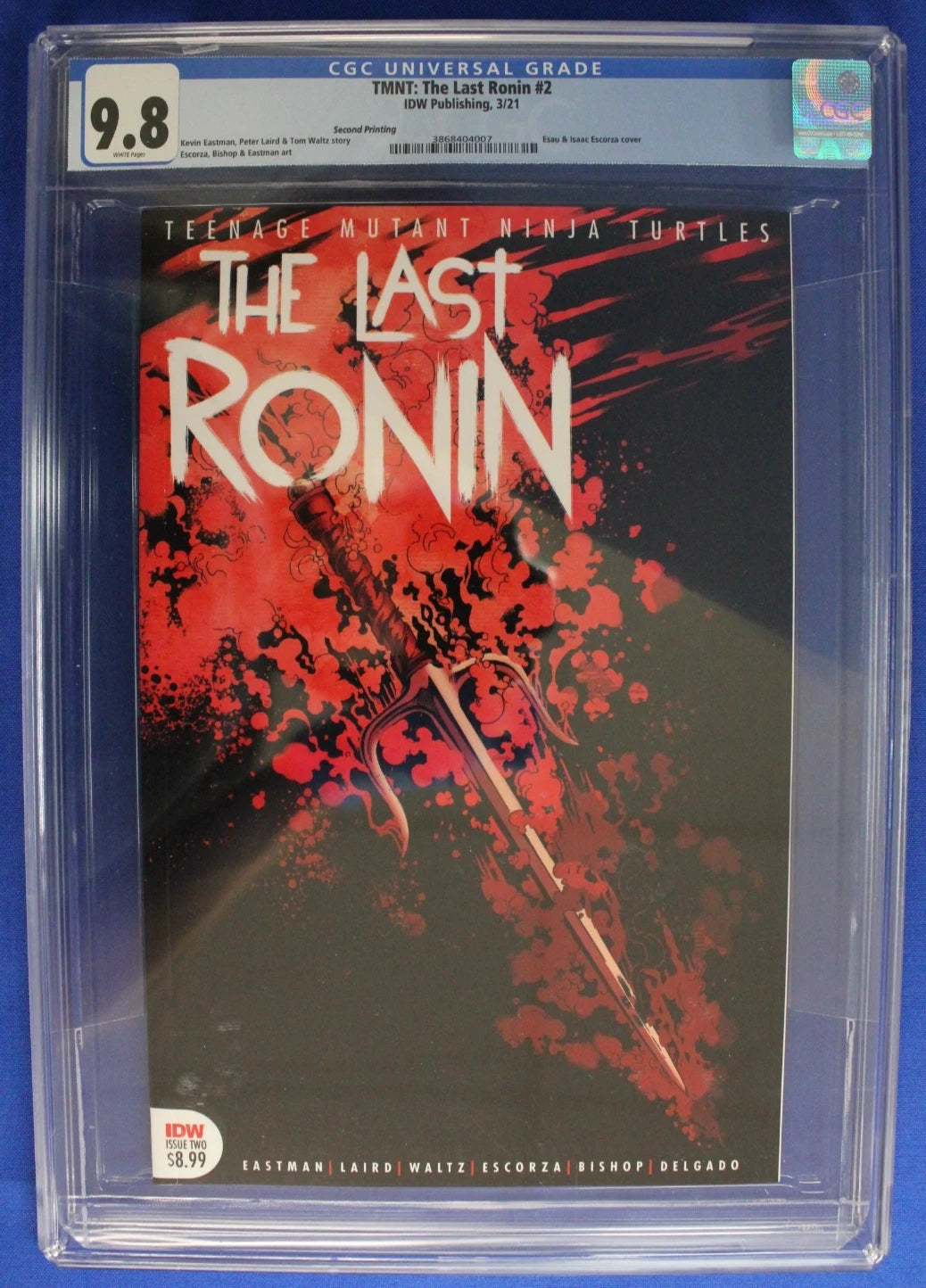 TMNT The Last Ronin #2 2nd Printing Variant CGC 9.8 NM