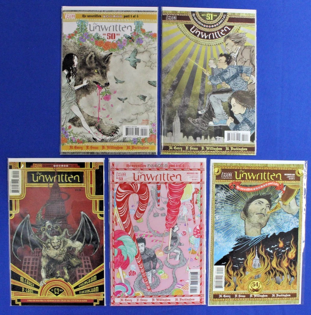 The Unwritten TPB Vol 1-8, 10-11, Graphic Novel, & #50-54 VF