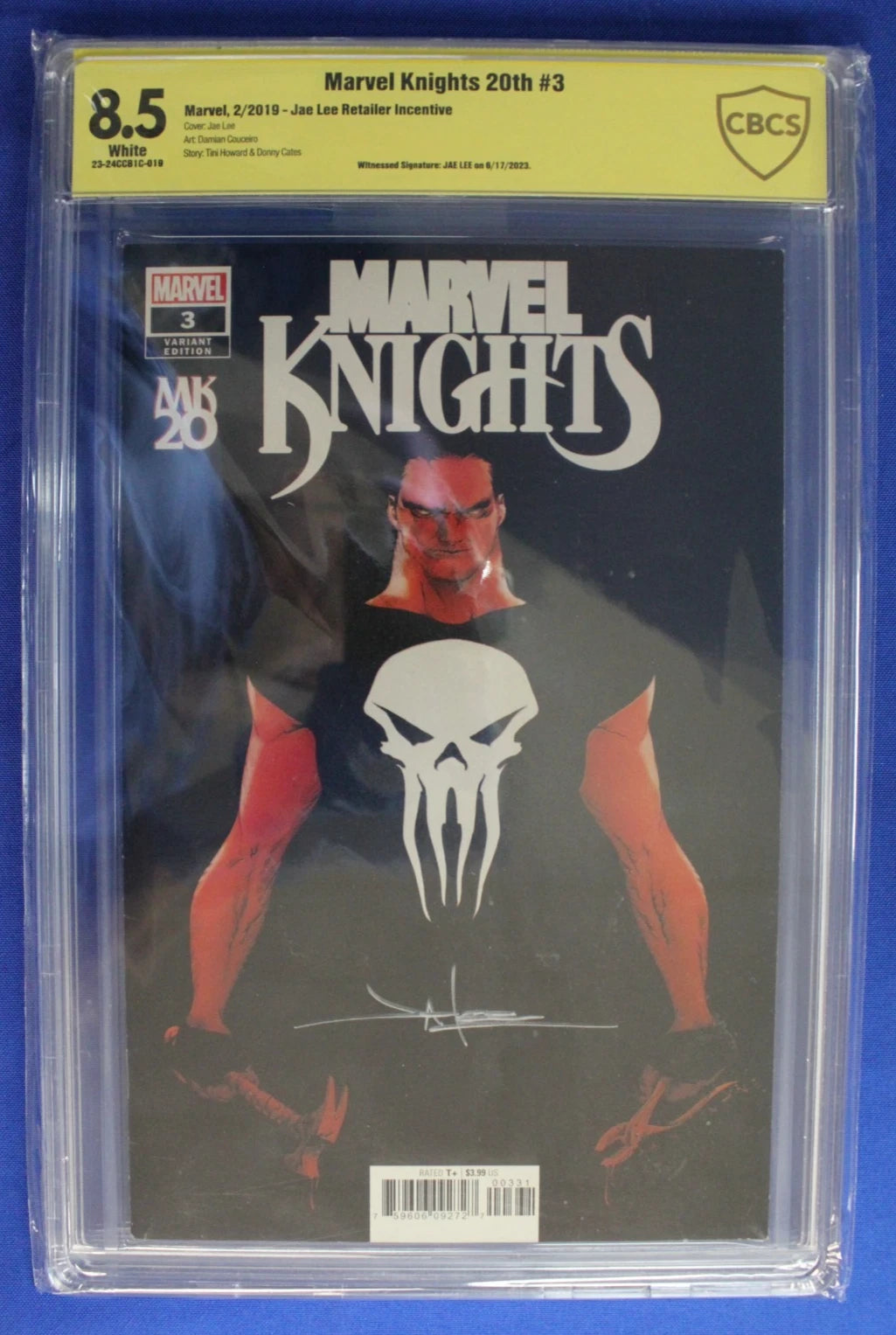 Marvel Knights 20th #3 1:25 SIGNED by Jae Lee CBCS 8.5 VF+