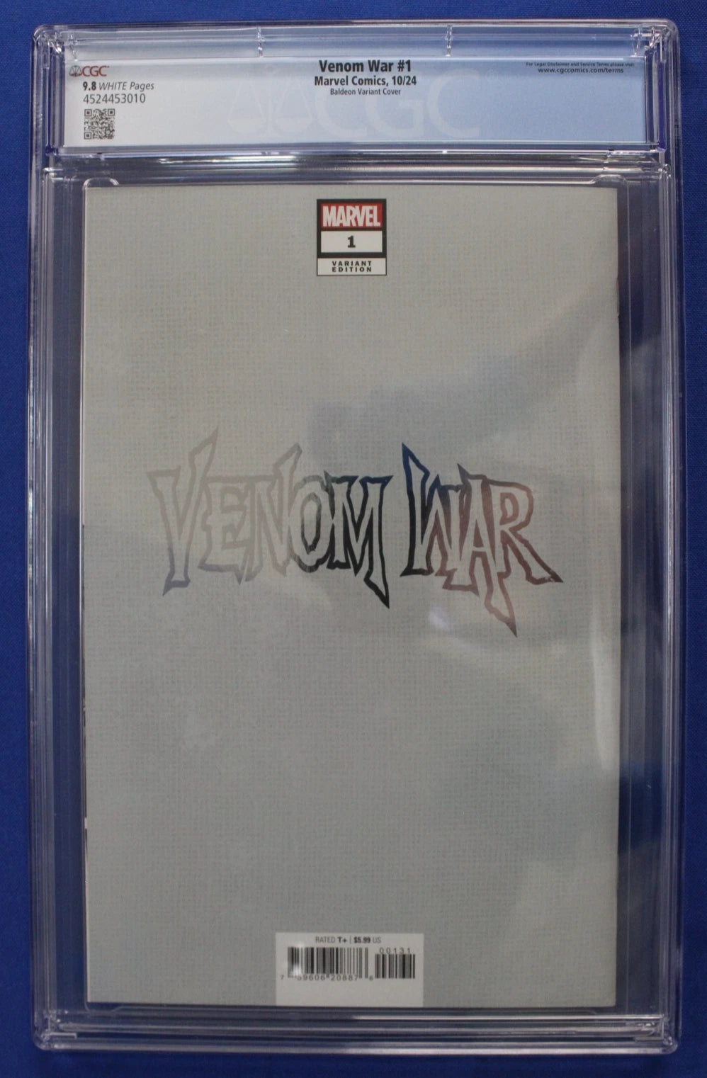 Venom War #1 David Baldeon Foil Variant CGC 9.8 NM/M