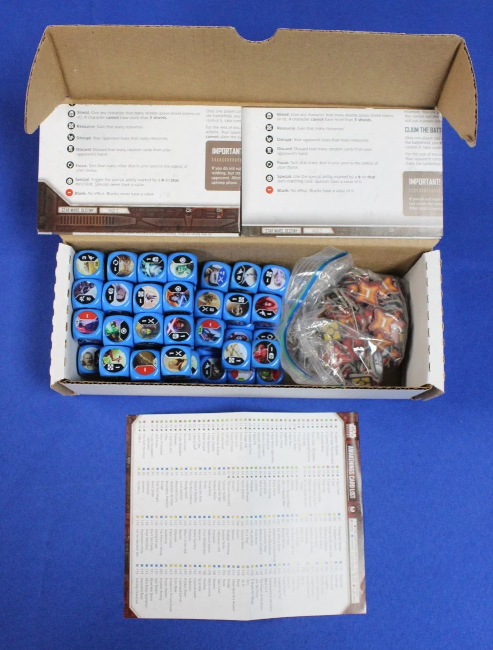 Star Wars Destiny Dice and Card Game + Star Wars Imperial Assault Game Mixed Lot