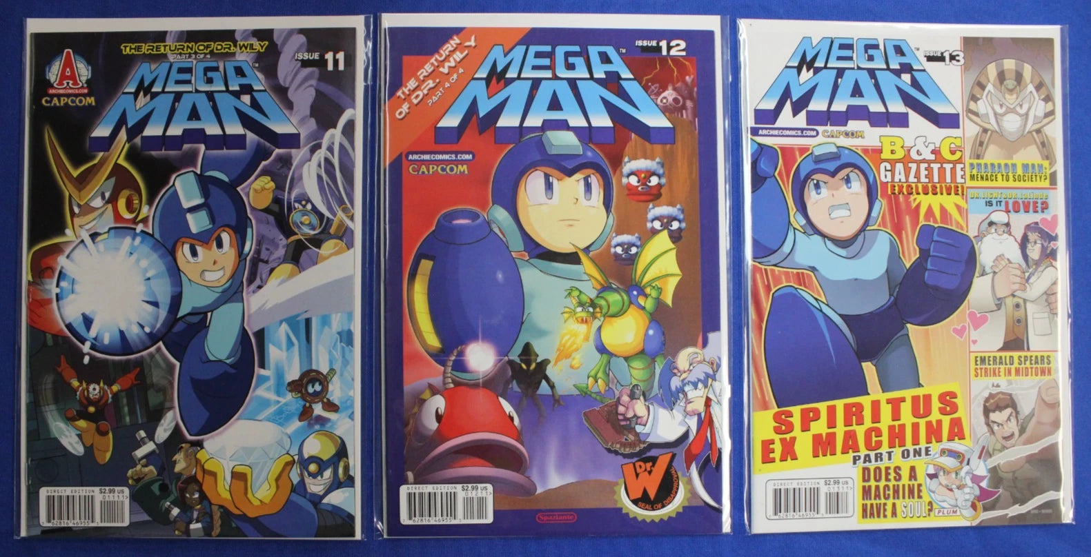 Mega Man #1-8, 10-14, 46 & FCBD + Variants Lot of 19 VF/NM