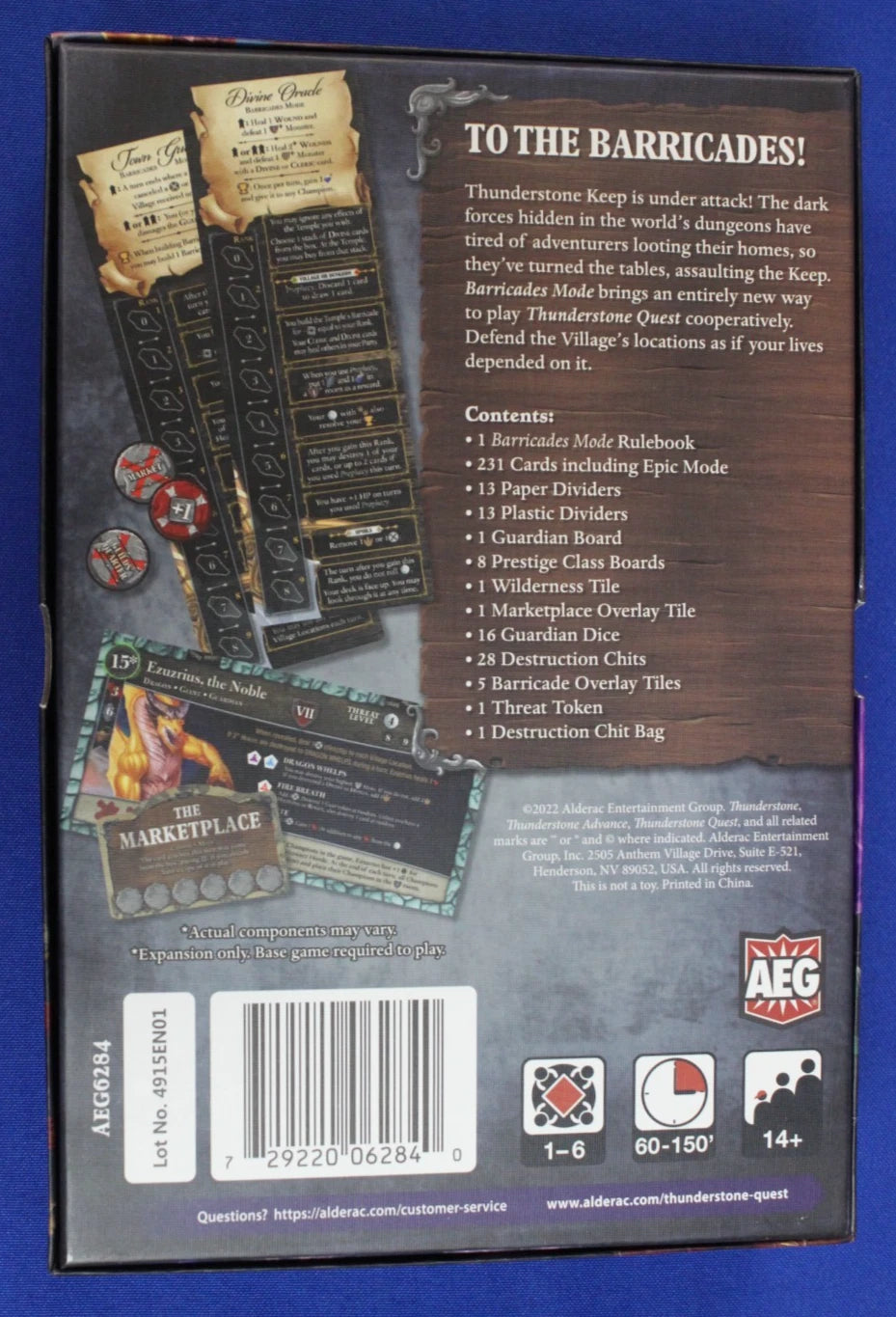 AEG Thunderstone Quest To The Barricades Kickstarter Lot Base Game + Expansions