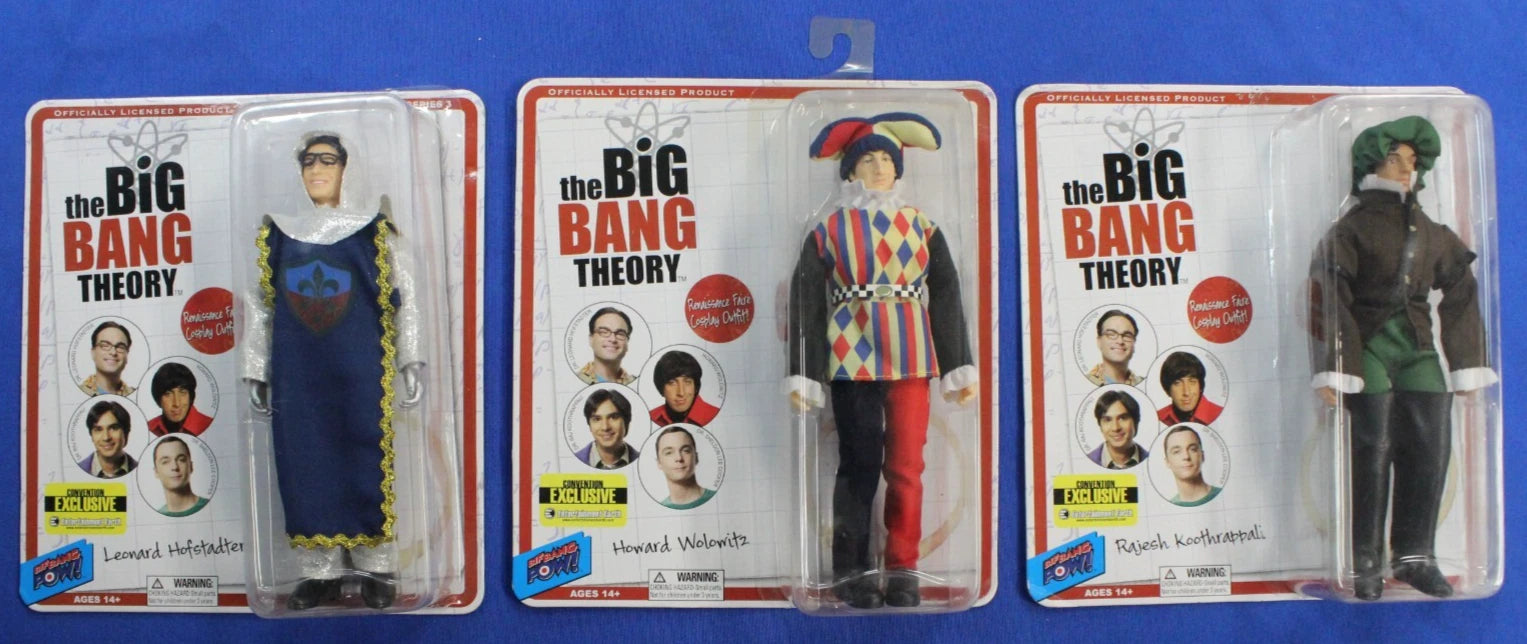 Big Bang Theory Renaissance Faire Cosplay Set of 3 Entertainment Earth Exclusive
