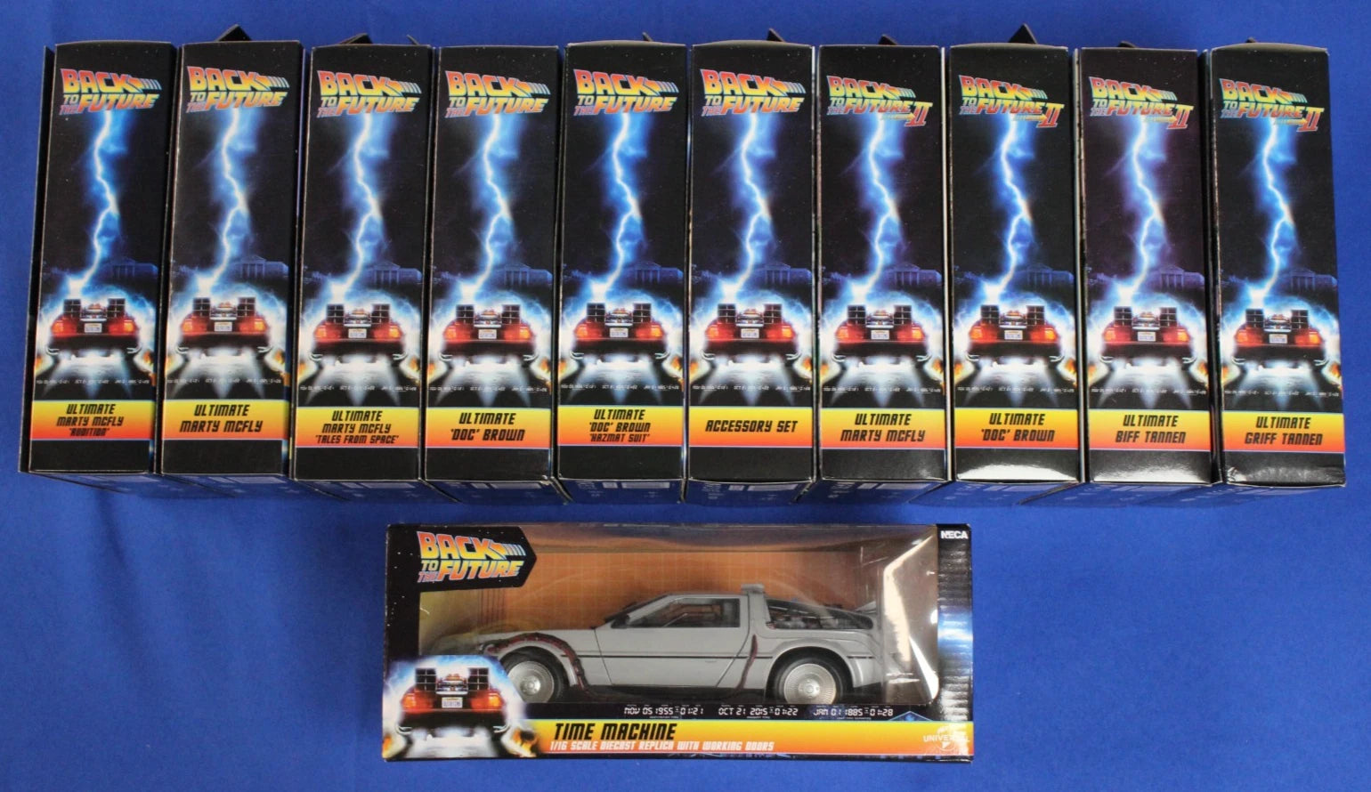 NECA 2020 Back to the Future 35th Anniversary Ultimate Figure Complete Lot of 11