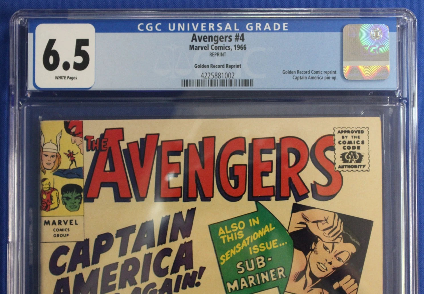 Avengers #4 (1966 Reprint) CGC 6.5