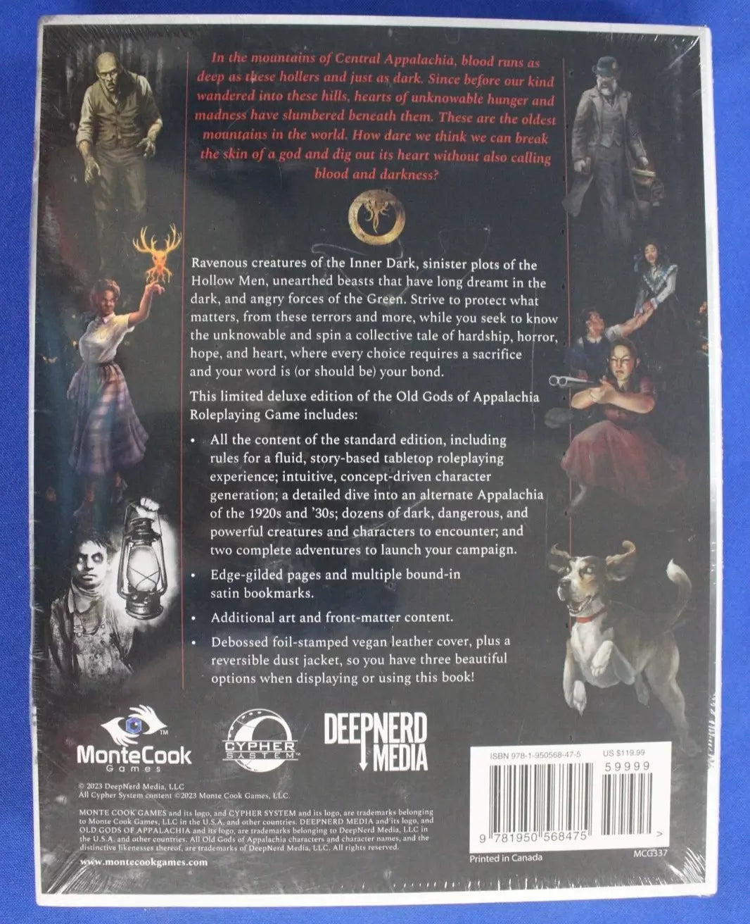 Old Gods of Appalachia Roleplaying Game Core Rulebook, Player's Guide, GM Screen, & Character Portfolio