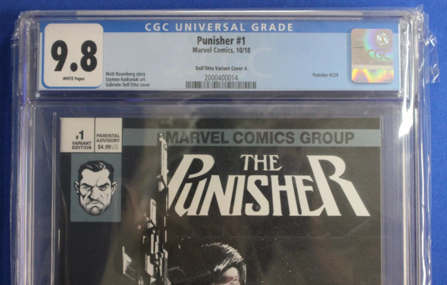 The Punisher #1 Gabriele Dell'Otto Variant CGC 9.8 NM/M