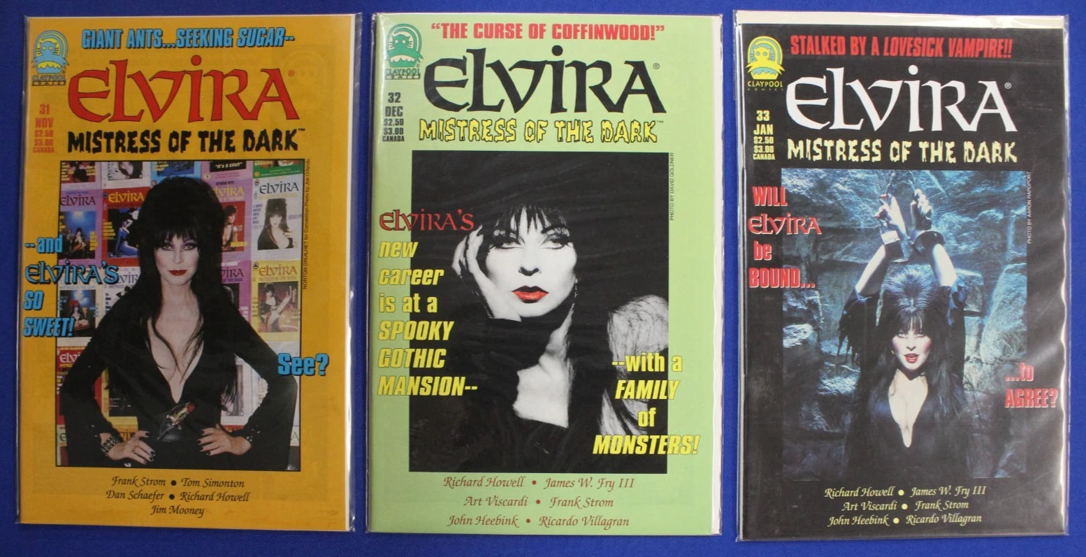 Elvira Mistress of the Dark #1-5, 7-17, 19-24, & 26-33 Lot of 30 VF-VF/NM