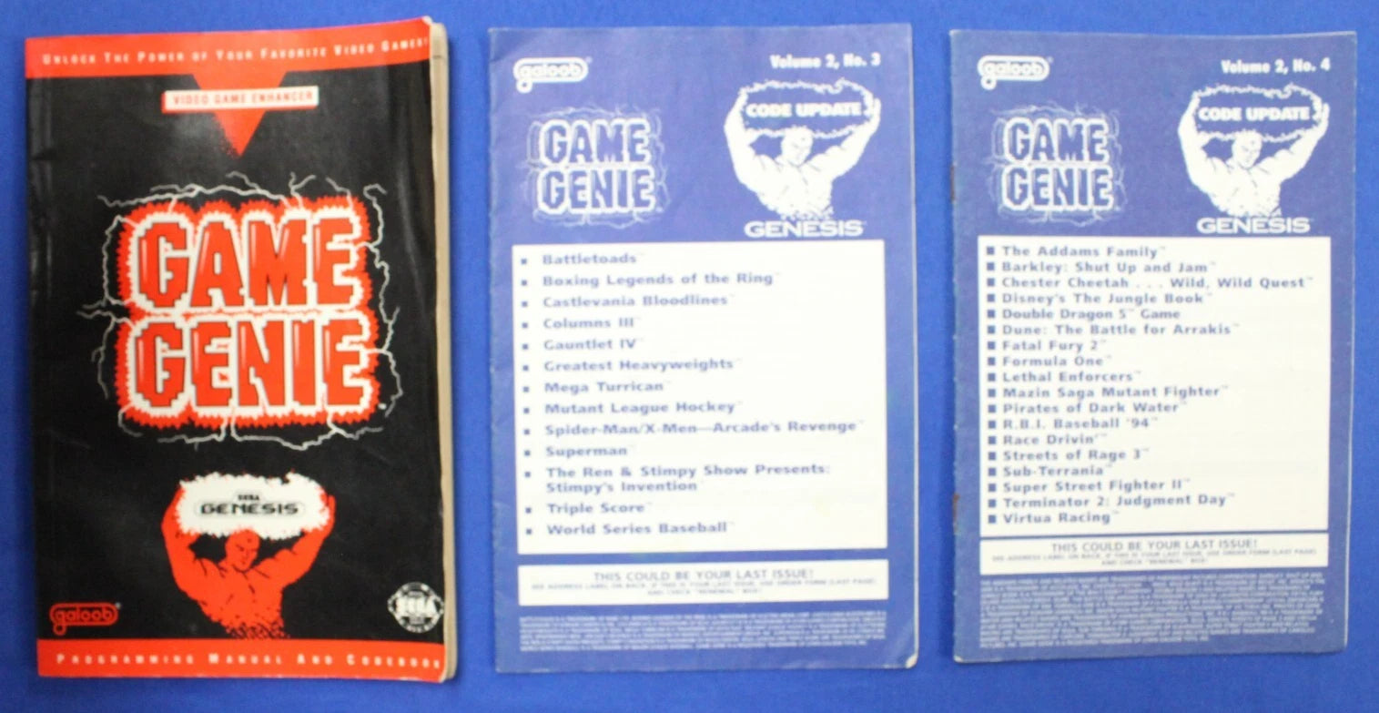 Lot of 54 Manuals Atari Sega Saturn Galoob Game Genie Sega Genesis