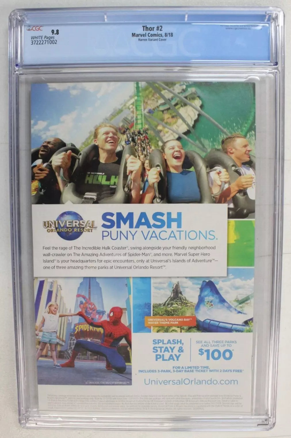 Thor #2 1:10 James Harren Variant CGC 9.8 NM/M