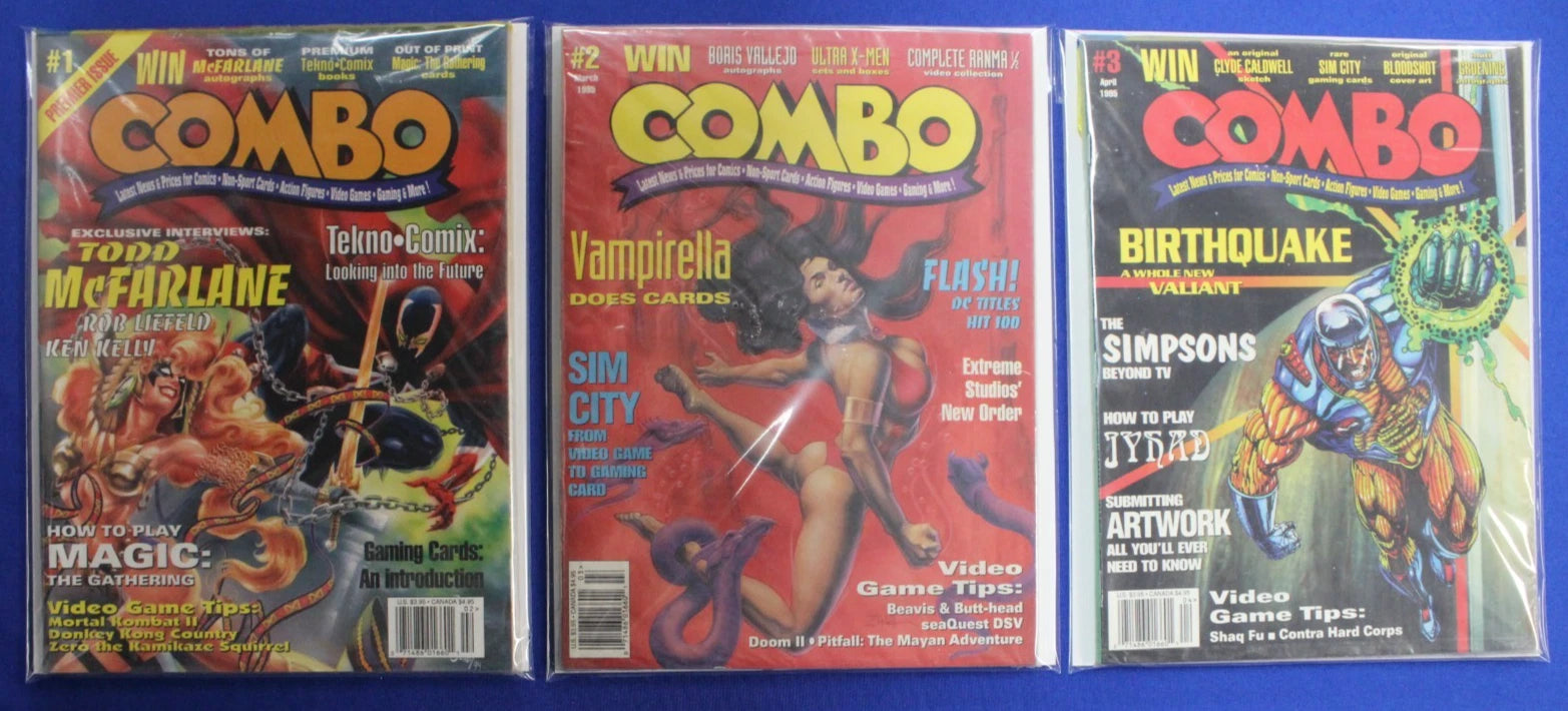 Combo Magazine #1-3 VF