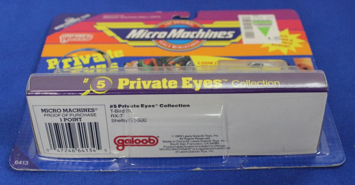 Galoob Micro Machines Private Eyes Collection #s 3 5 6 & 12 Complete in Box