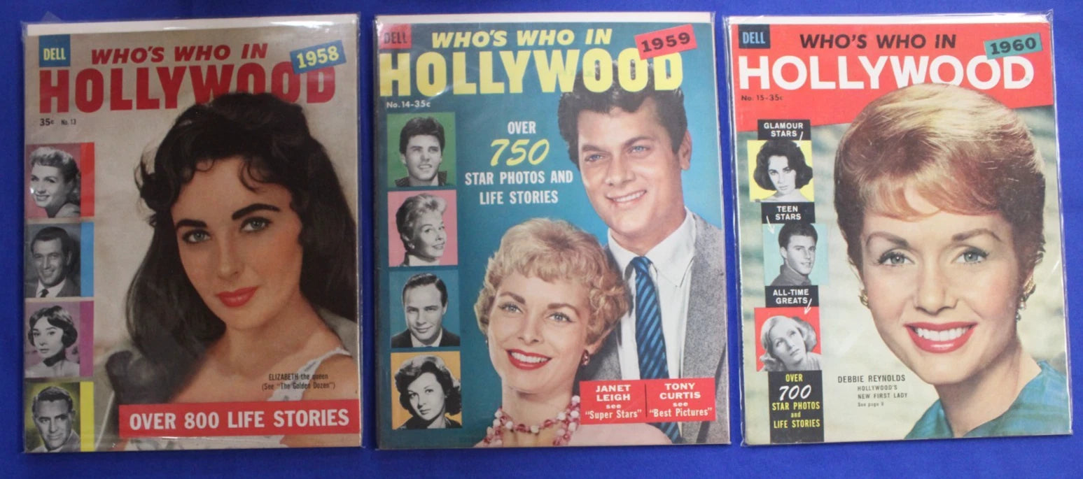 Who's Who in Hollywood & Movies Magazine Lot of 26 GD-FN
