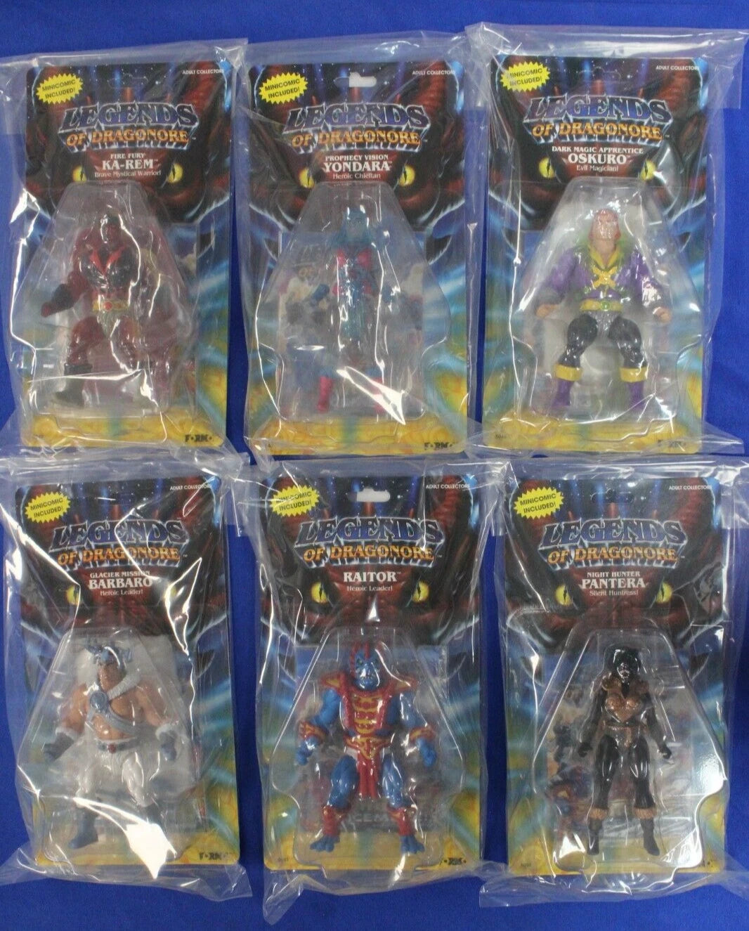 Formo Toys Legends of Dragonore Wave 1.5 Complete Set of 6 5.5" Action Figures