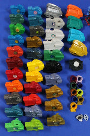 Hasbro Beyblade Mixed Lot of Various Parts Pieces Ripcords & Launchers Metal