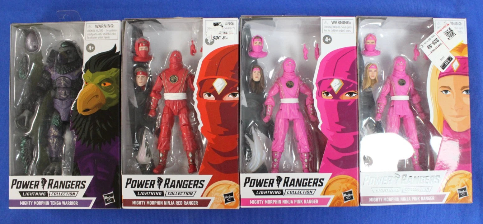 Hasbro Power Rangers Lightning Collection Ninja Rangers Figure Lot + Tenga