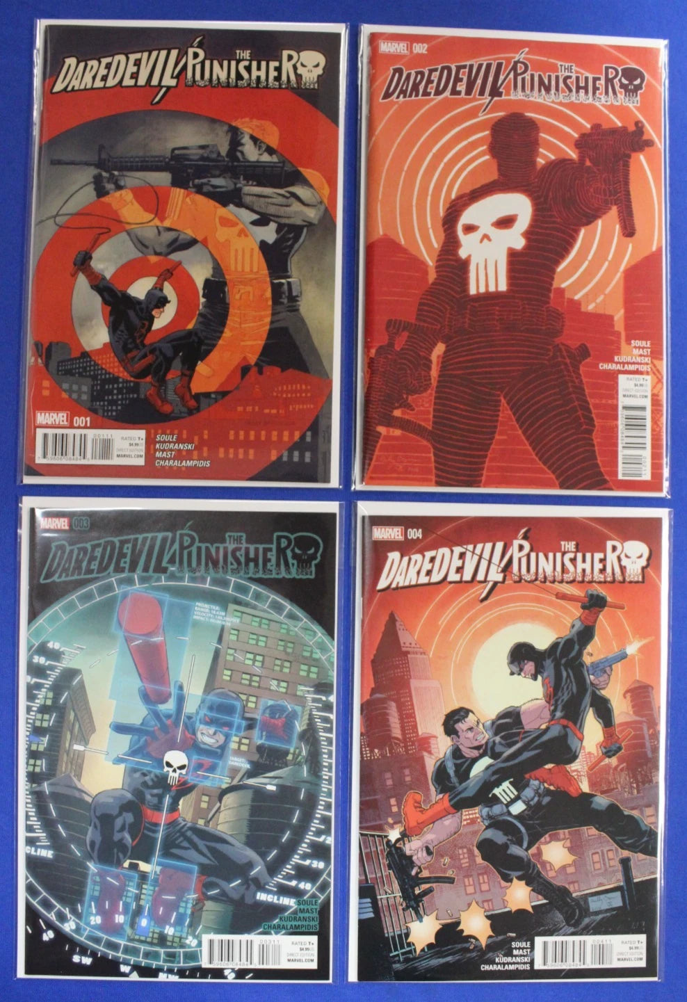 Daredevil Punisher #1-4 Complete Set VF/NM