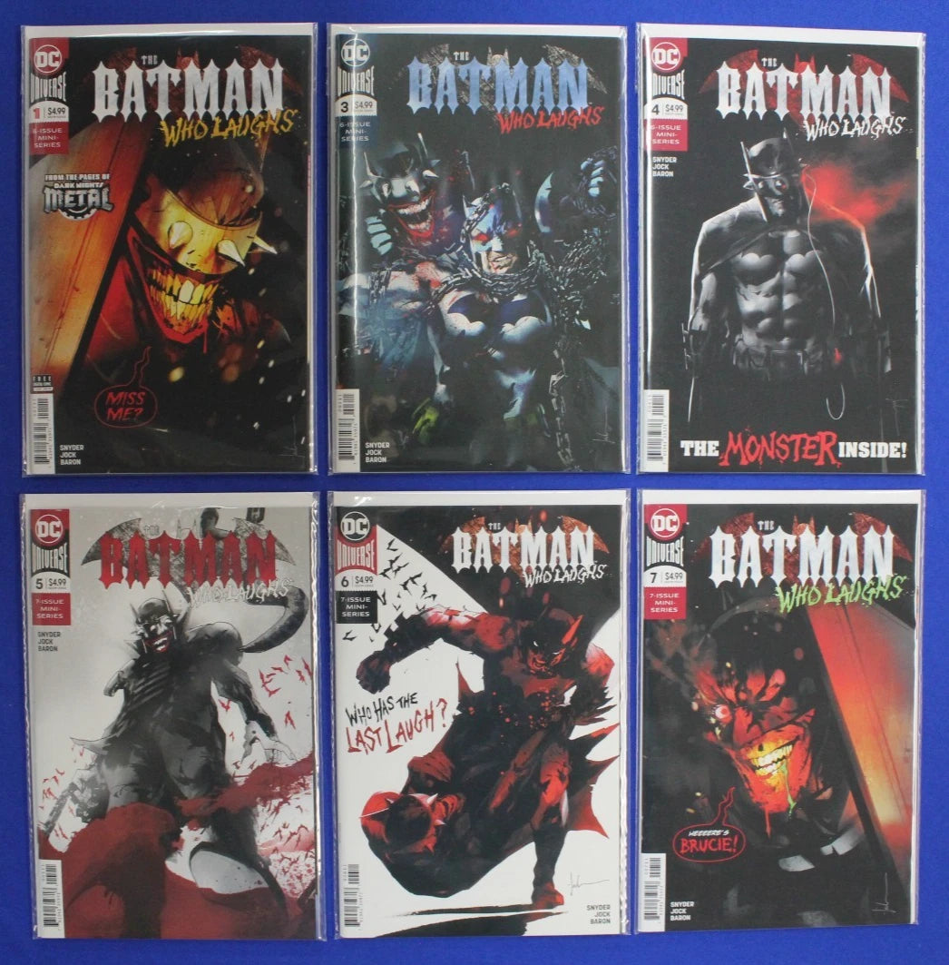 The Batman Who Laughs #1-7 Near Complete Set (Missing #2) VF/NM