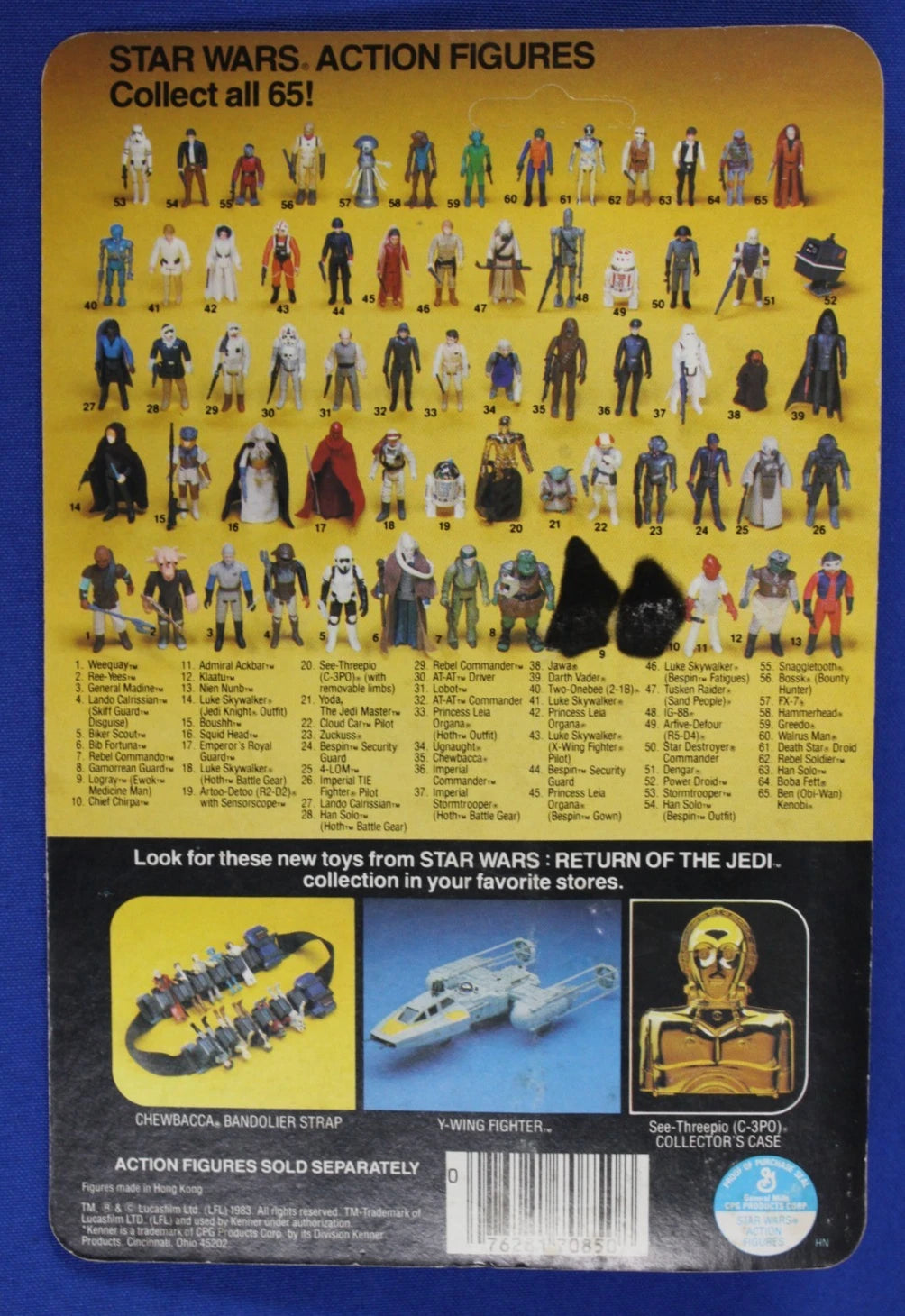 Kenner 1983 Star Wars Return of the Jedi Admiral Akbar Action Figure