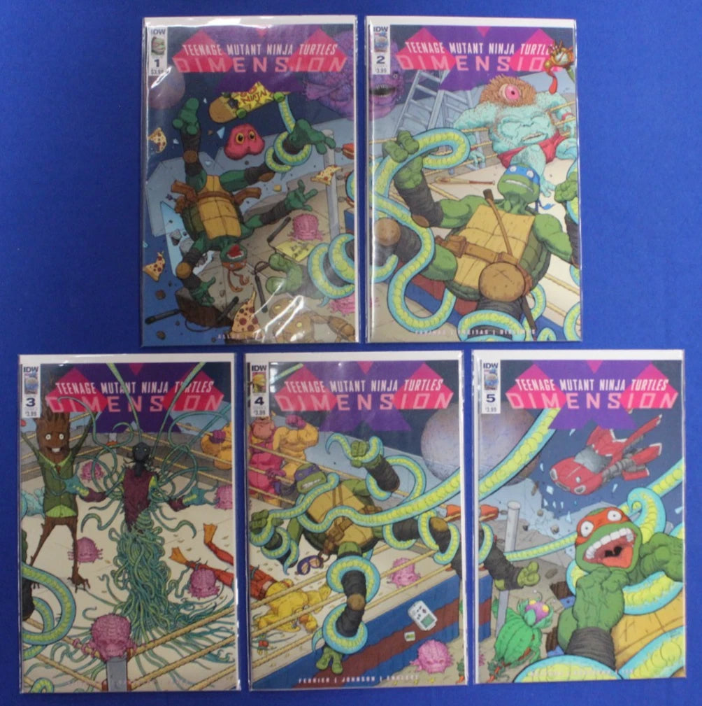 Teenage Mutant Ninja Turtles Dimension X #1-5 Complete Set VF/NM